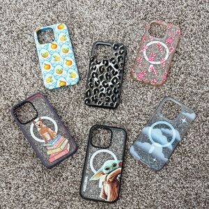 Casetify, Kate Spade and Velvet Caviar iPhone 14pro Cases Bundle